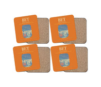 Thumbnail for Bethel Airport BET Coaster 4-Pieces-Set - Orange