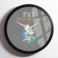 Thumbnail for Jay Prakash Narayan International Airport (PAT) design on gray framed wall clock