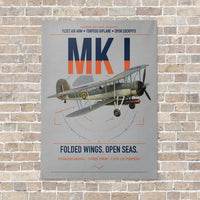 Thumbnail for Fairey Swordfish Mk I vertical canvas print - no frame - light gray background