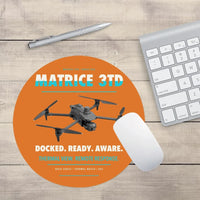 Thumbnail for DJI Matrice 3TD design on orange round mouse pad