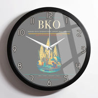 Thumbnail for Modibo Keita International Airport (BKO) design on gray framed wall clock