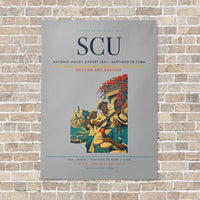 Thumbnail for Antonio Maceo Airport SCU — Santiago de Cuba vertical canvas print - no frame - light gray background