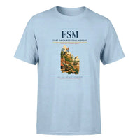 Thumbnail for Fort Smith Airport (FSM) Premium T-Shirt Light Blue