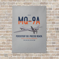 Thumbnail for MQ-9A Reaper vertical canvas print - no frame - light gray background