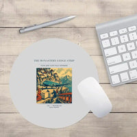 Thumbnail for VINTAGE G4341 - The Monastery Ledge Strip - Designed Mouse Pads design on lightgray round