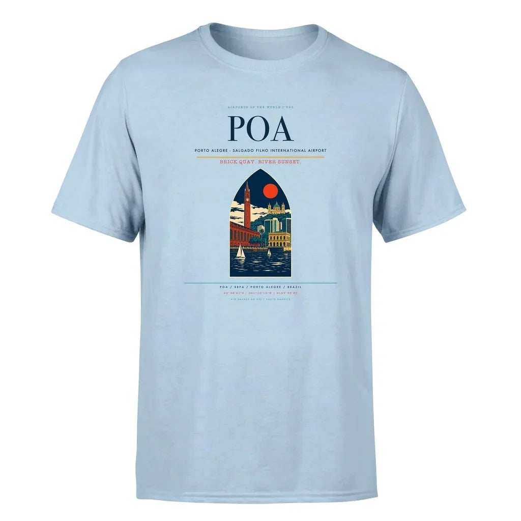 Porto Alegre Airport (POA) Premium T-Shirt Light Blue
