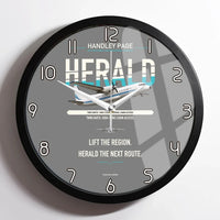 Thumbnail for Handley Page HPR.7 Dart Herald design on gray framed wall clock