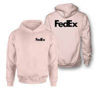 Thumbnail for FedEx logo on pink double side hoodie