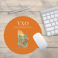 Thumbnail for Växjö Småland Airport (VXO) design on orange round mouse pad