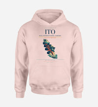 Thumbnail for Hilo International Airport (ITO) design on pink hoodie single-side print