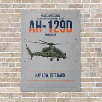 Thumbnail for AgustaWestland AH-129D Mangusta vertical canvas print - no frame - light gray background