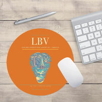 Thumbnail for Leon-Mba International Airport (LBV) design on orange round mouse pad