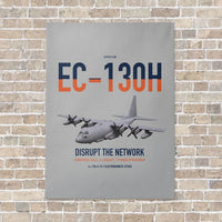 Thumbnail for EC-130H Compass Call vertical canvas print - no frame - light gray background
