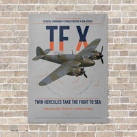 Thumbnail for Bristol Beaufighter TF X vertical canvas print - no frame - light gray background
