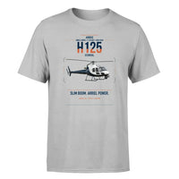 Thumbnail for Airbus H125 design on light gray t-shirt, single-side print