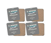 Thumbnail for Tecnam P-Mentor design on gray 4 pieces set coaster