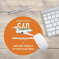 Thumbnail for Cessna Citation 560 - Citation V design on orange round mouse pad