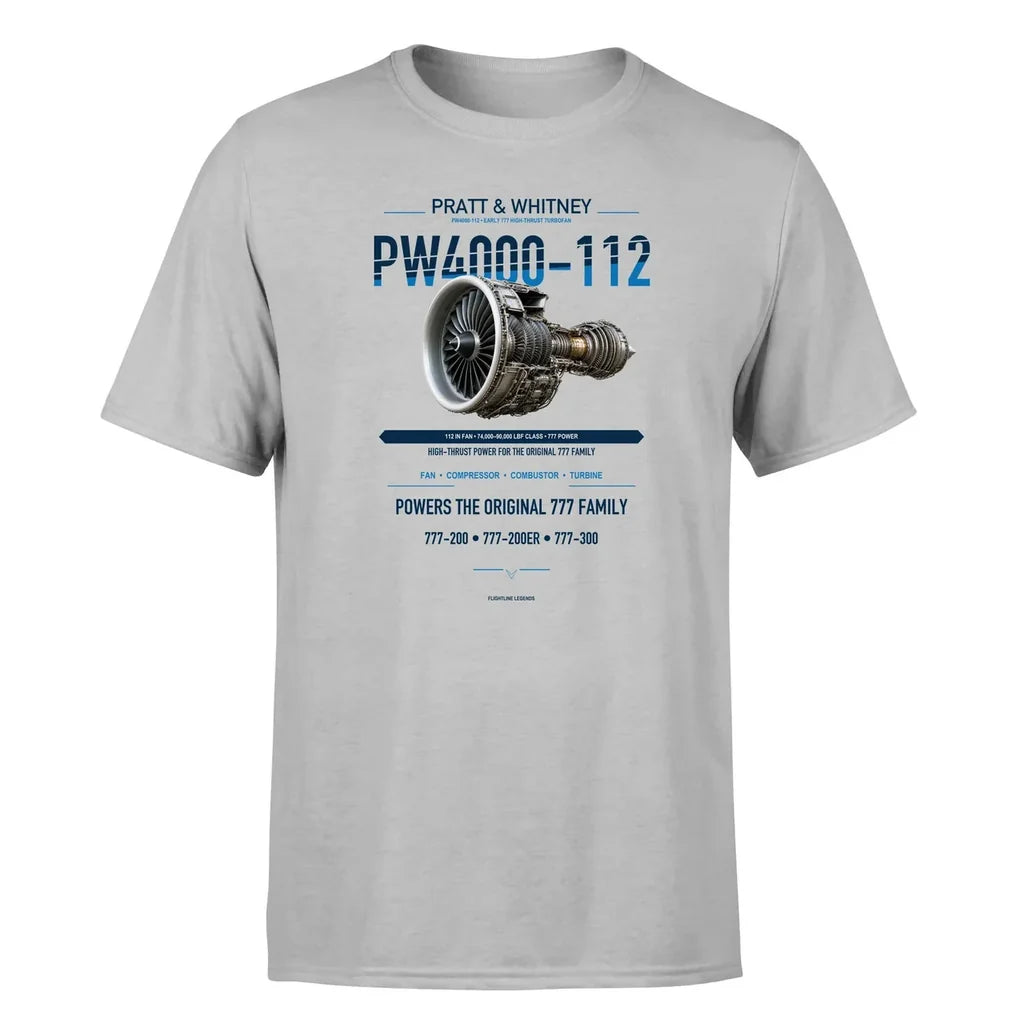 PW4000-112 design on light gray single side