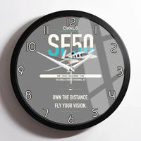 Thumbnail for Cirrus Vision Jet G2+ design on gray framed wall clock