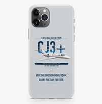 Thumbnail for Cessna Citation CJ3+ design on light gray magsafe iphone case, for iPhone Pro Max