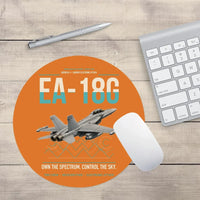 Thumbnail for EA-18G Growler design on orange round mouse pad