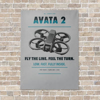 Thumbnail for DJI Avata 2 vertical canvas print - no frame - light gray background