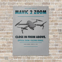 Thumbnail for DJI Mavic 2 Zoom vertical canvas print - no frame - light gray background