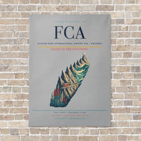 Thumbnail for Glacier Park International Airport FCA — Kalispell vertical canvas print - no frame - light gray background