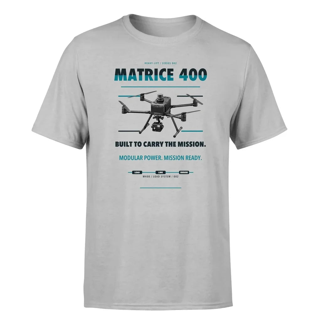 DJI Matrice 400 design on light gray single side