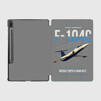 Thumbnail for F-104C Starfighter design on gray samsung tablet tablet case