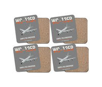 Thumbnail for WC-135R Constant Phoenix design on gray 4 pieces set coaster