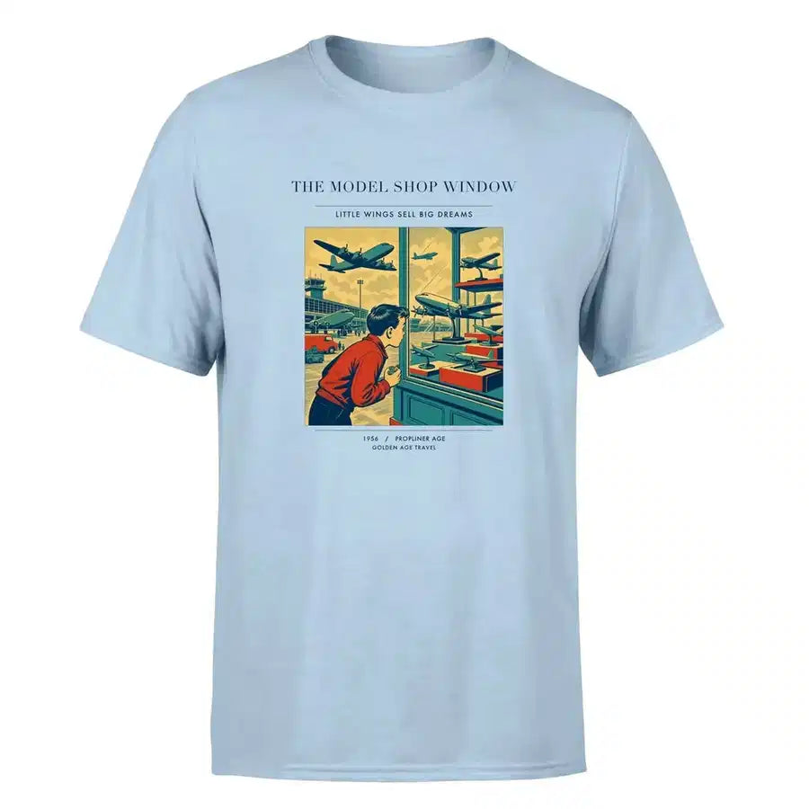 VINTAGE G4381 - The Model Shop Window - Premium T-Shirt design on lightblue premium t shirt