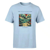 Thumbnail for VINTAGE G4064 - The Ocean Surveyors - Premium T-Shirt design on lightblue premium t shirt