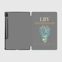 Thumbnail for Leon-Mba International Airport (LBV) design on gray samsung tablet tablet case