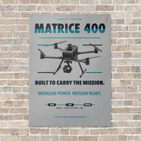 Thumbnail for DJI Matrice 400 vertical canvas print - no frame - light gray background