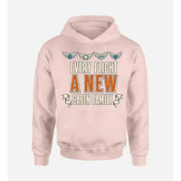 Thumbnail for SIGNAL 269 - Every Flight A New Cabin Family design on pink hoodie single side