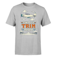 Thumbnail for SIGNAL 473 - Power Pitch Trim Repeat - Premium T-Shirt design on light gray premium t shirt