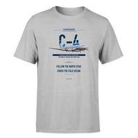 Thumbnail for Canadair C-4 Argonaut North Star design on light gray single side