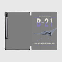 Thumbnail for B-21 Raider design on gray samsung tablet tablet case
