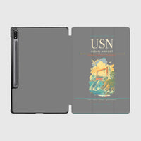 Thumbnail for Ulsan Airport (USN) design on gray samsung tablet tablet case