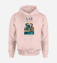 Thumbnail for Aarhus Airport (AAR) design on pink hoodie single-side print