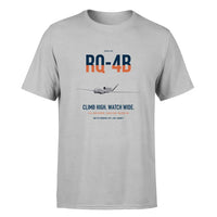 Thumbnail for RQ-4B Global Hawk design on light gray double-side t-shirt, single-side print