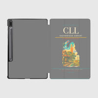 Thumbnail for Easterwood Airport (CLL) design on gray samsung tablet tablet case