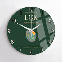Thumbnail for Langkawi International Airport LGK Wall-Clock No-Frame - Dark Green