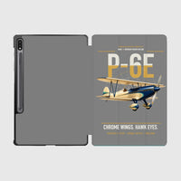 Thumbnail for Curtiss P-6E Hawk design on gray samsung tablet tablet case