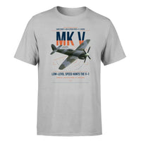 Thumbnail for Hawker Tempest Mk V design on light gray t-shirt, single-side print