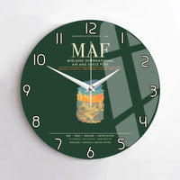 Thumbnail for Midland International Air and Space Port MAF Wall-Clock No-Frame - Dark Green