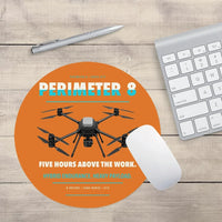 Thumbnail for Skyfront Perimeter 8 design on orange round mouse pad