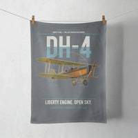 Thumbnail for Airco DH-4 Liberty Plane design on gray towel