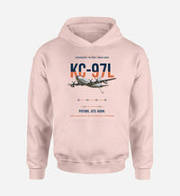 Thumbnail for KC-97L STRATOFREIGHTER design on pink double-side hoodie, single-side print